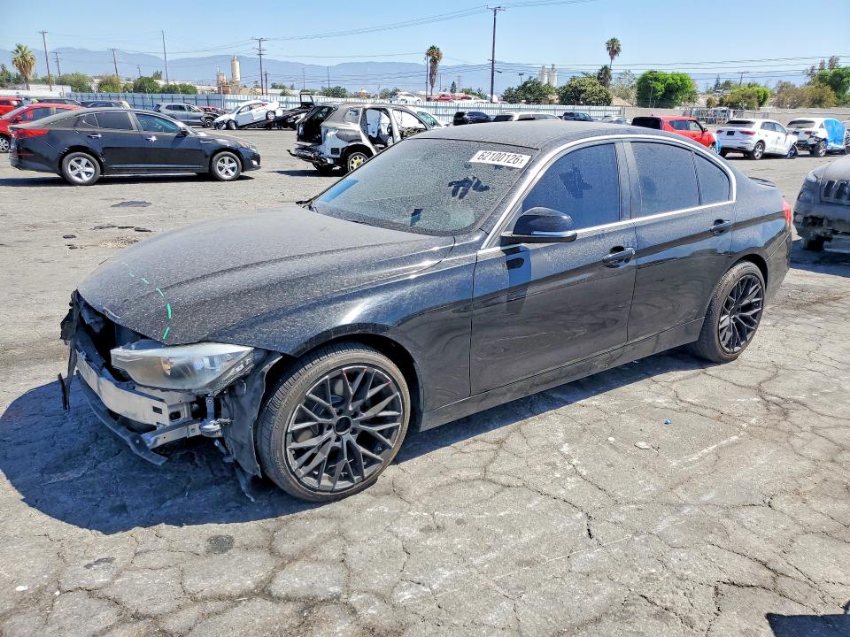 2015 BMW 3er VIN WBA3B1C55FK138910 COPART salvage auction — FRONT END, Ca - Salvage Certificate, sold $500 on 2026-08-03 (photo 1)