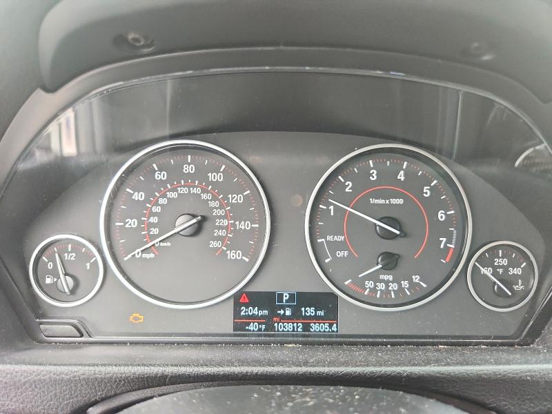 2016 BMW 3er VIN WBA8E9G57GNT45854 COPART salvage auction — FRONT END, Fl - Cert Of Title Slvg Rebuildable, sold $3,100 on 2026-08-11 (photo 9)