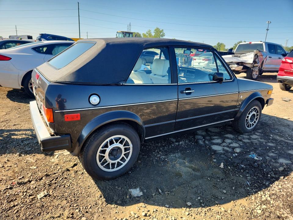 1987 Volkswagen Cabriolet VIN WVWCA0151HK036218 COPART salvage auction — MINOR DENT/SCRATCHES, OH - DEALER ONLY CLEAN TITLE, sold $725 on 2026-08-11 (photo 3)