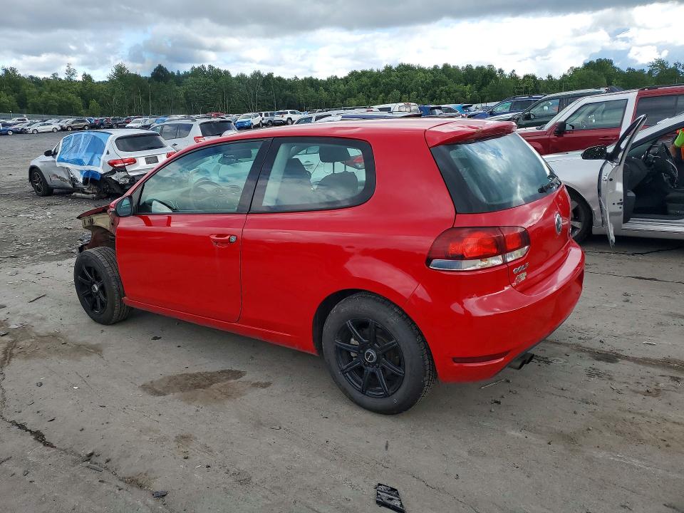 2010 Volkswagen Golf VIN WVWAB7AJ3AW121876 COPART salvage auction — FRONT END, PA - CERTIFICATE OF SALVAGE, sold $400 on 2026-08-12 (photo 2)