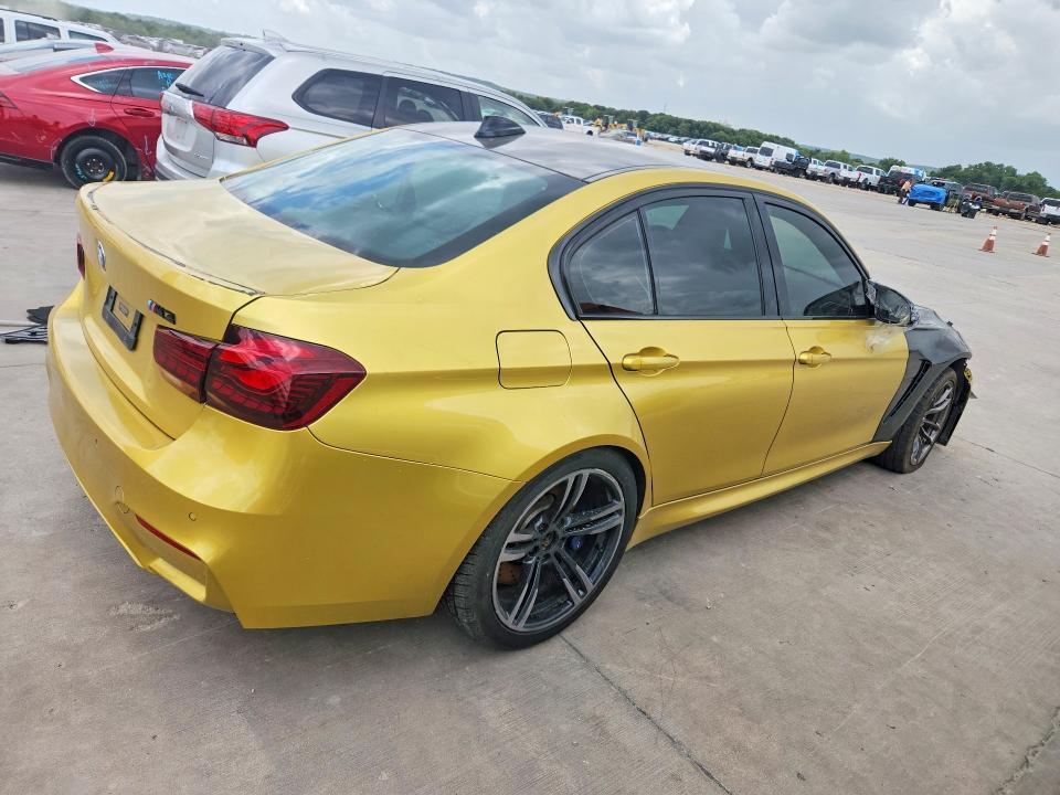 2017 BMW M3 VIN WBS8M9C58H5G42141 COPART salvage auction — MINOR DENT/SCRATCHES, Tx - Certificate Of Title (P), sold $18,000 on 2026-07-28 (photo 3)