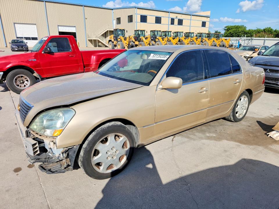 2001 Lexus Ls 430 VIN JTHBN30F410005878 COPART salvage auction — FRONT END, TX - SALVAGE VEHICLE TITLE (P), sold $250 on 2026-07-16 (photo 1)