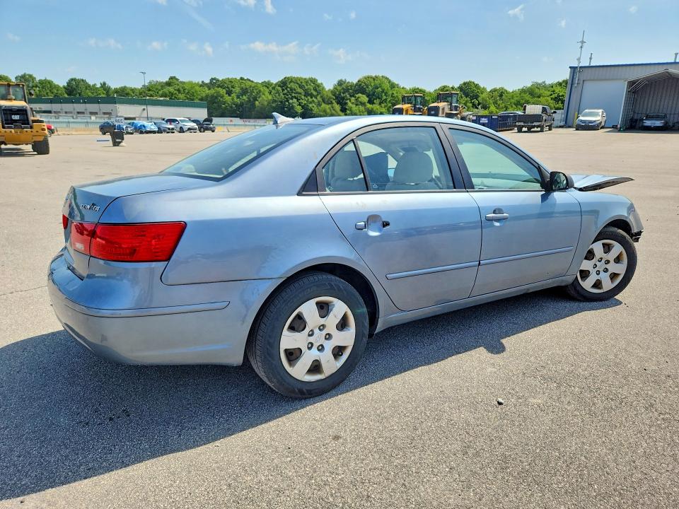 2010 Hyundai Sonata VIN 5NPET4AC0AH659729 COPART salvage auction — FRONT END, MA - CERT OF TITLE-RECONSTRCTD COLL, sold $450 on 2026-07-22 (photo 3)