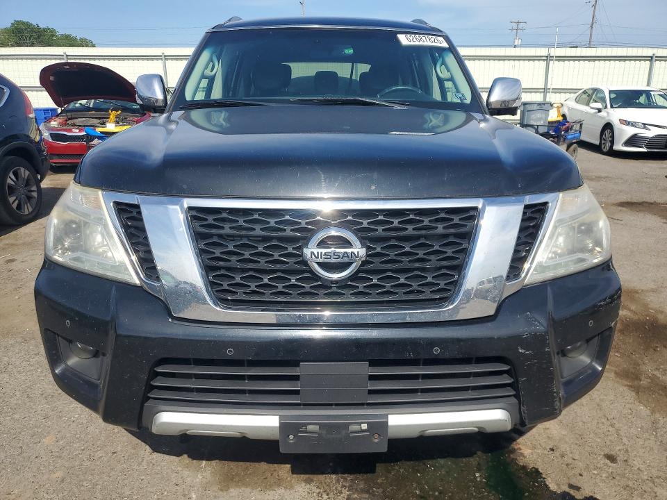 2017 Nissan Armada VIN JN8AY2NCXH9502876 COPART salvage auction — MINOR DENT/SCRATCHES, Pa - Cert Of Title, sold $4,100 on 2026-07-31 (photo 5)