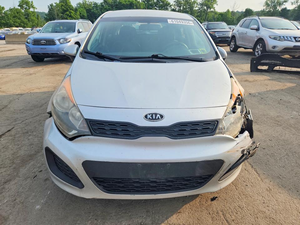 2012 Kia Rio VIN KNADM5A36C6040934 COPART salvage auction — REAR END, Ny - Mv-907A Salvage Certificate, sold $325 on 2026-07-28 (photo 5)