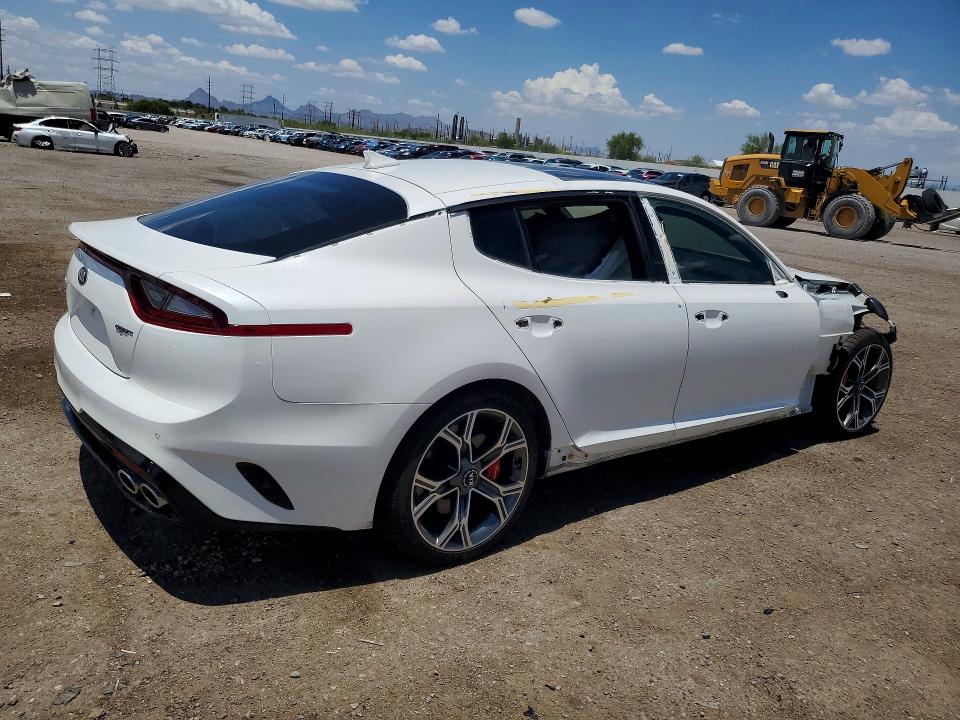 2018 Kia Stinger VIN KNAE55LC2J6035113 COPART salvage auction — FRONT END, Az - Cert Of Title - Salvage, sold $10,600 on 2026-08-07 (photo 3)