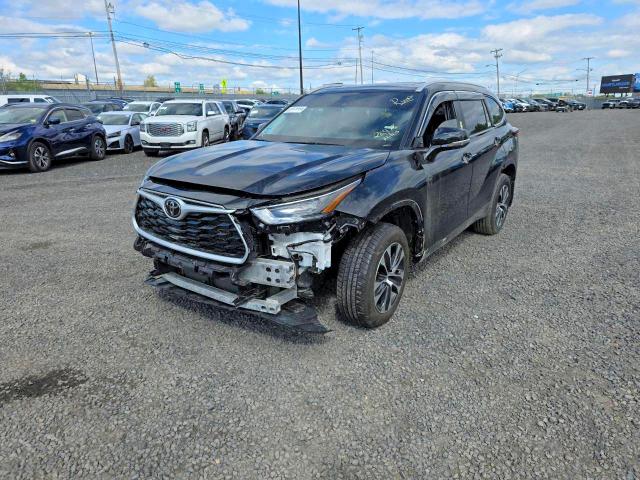 2025 Toyota Highlander VIN 5TDKDRBH6SS590550 COPART salvage auction — FRONT END, Nj - Cert Of Title-Salvage, sold $21,500 on 2026-07-22 (photo 1)