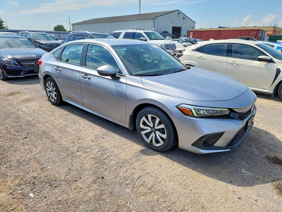 2022 Honda Civic VIN 2HGFE2F2XNH117458 COPART salvage auction — SIDE, ON - PERMIT NO BRAND - UNFIT, sold $250 on 2026-07-23 (photo 4)