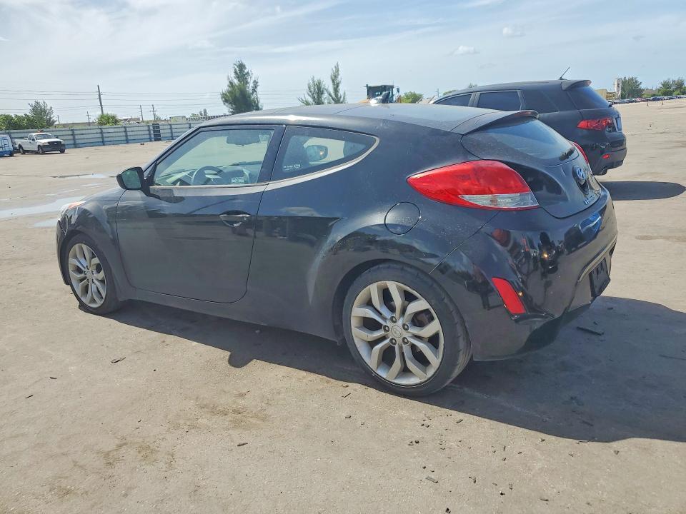 2013 Hyundai Veloster VIN KMHTC6AD1DU102930 COPART salvage auction — FRONT END, FL - CERTIFICATE OF TITLE, sold $1,000 on 2026-07-27 (photo 2)
