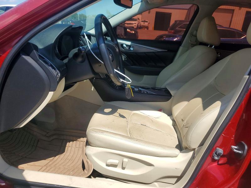 2015 Infiniti Q50 VIN JN1BV7APXFM335141 COPART salvage auction — FRONT END, Ok - Certificate Of Title, sold $2,000 on 2026-07-14 (photo 7)