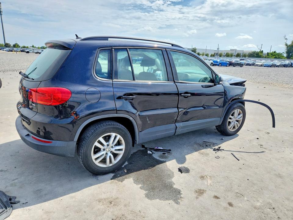 2016 Volkswagen Tiguan VIN WVGBV7AX5GW014414 COPART salvage auction — FRONT END, Fl - Cert Of Title Slvg Rebuildable, sold $450 on 2026-08-19 (photo 3)