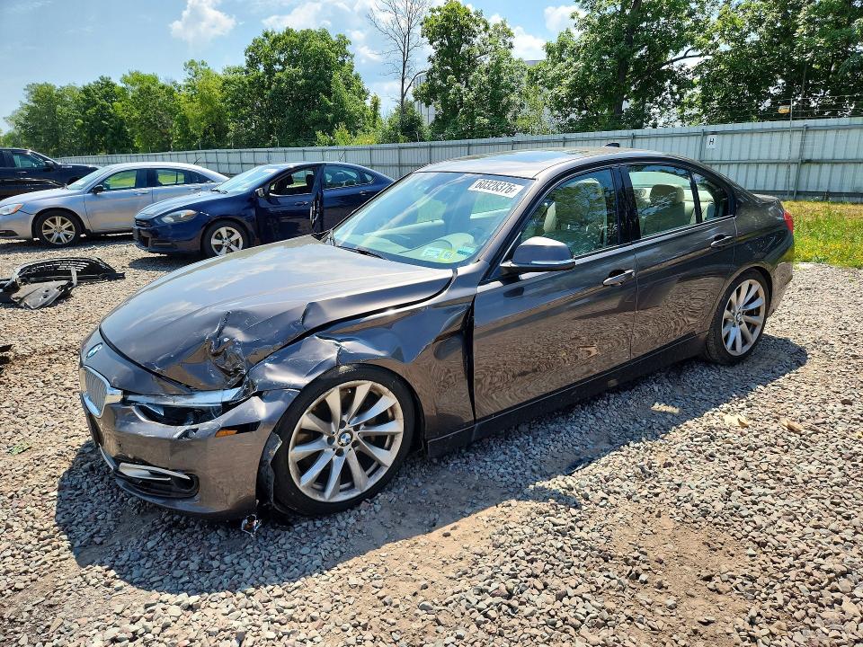 2013 BMW 3er VIN WBA3B9C52DF140800 COPART salvage auction — FRONT END, Ny - Mv-907A Salvage Certificate, sold $525 on 2026-07-22 (photo 1)