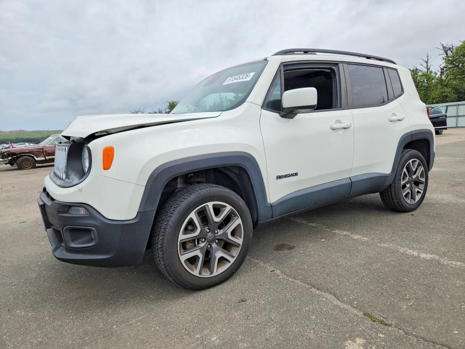 2016 Jeep Renegade VIN ZACCJBBT8GPE05248 COPART salvage auction — FRONT END, Ny - Mv-907A Salvage Certificate, sold $800 on 2026-08-12 (photo 1)