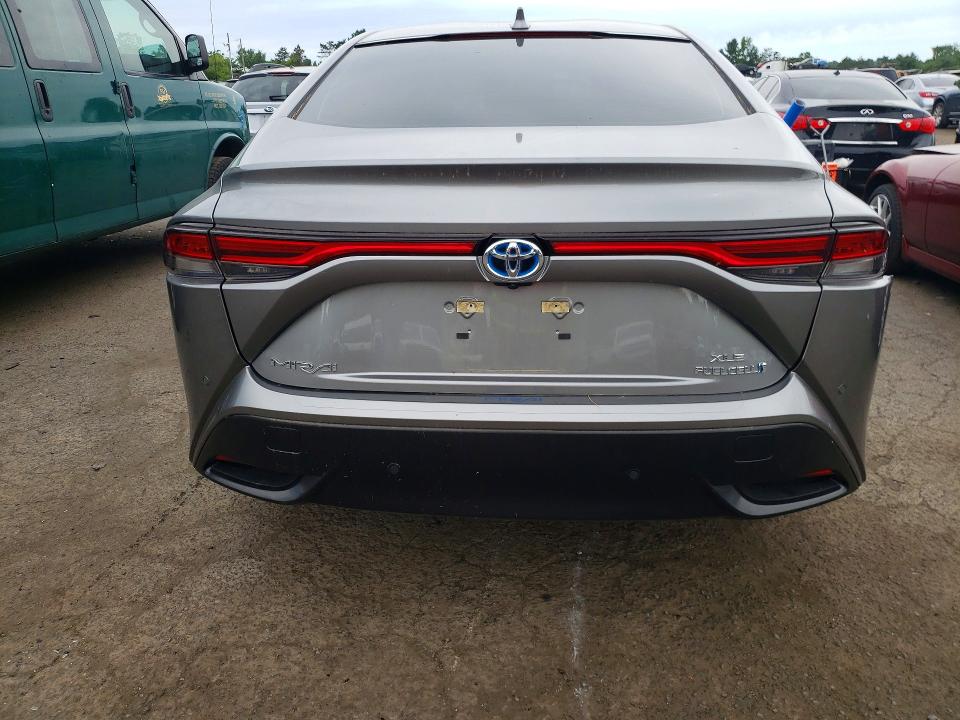 2022 Toyota Mirai VIN JTDAAAAA2NA006673 COPART salvage auction — REAR END, Ca - Certificate Of Title, sold $450 on 2026-07-28 (photo 6)