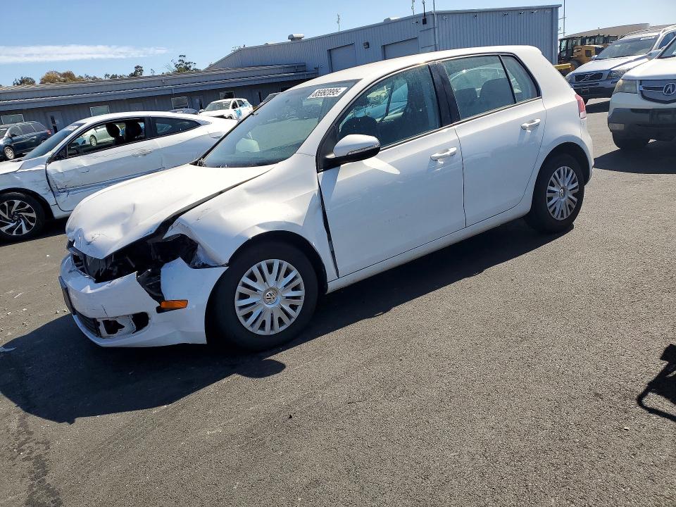 2013 Volkswagen Golf VIN WVWDB7AJ5DW131438 COPART salvage auction — FRONT END, Ca - Salvage Certificate, sold $675 on 2026-08-19 (photo 1)