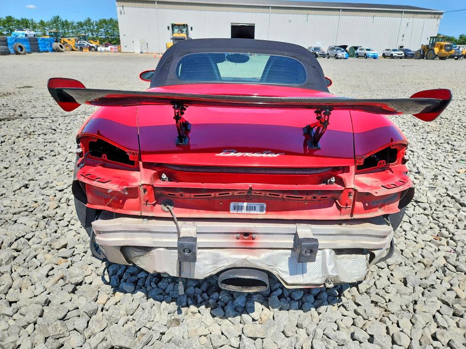 2005 Porsche Boxster VIN WP0CA29875U712990 COPART salvage auction — REAR END, NJ - CERT OF TITLE-SALVAGE (P), sold $3,750 on 2026-08-10 (photo 6)