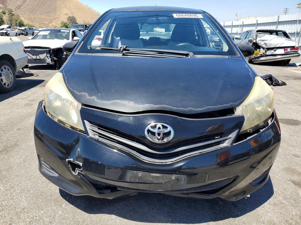 2012 Toyota Yaris VIN JTDJTUD32CD505266 COPART salvage auction — FRONT END, Ca - Salvage Certificate, sold $1,450 on 2026-07-23 (photo 5)