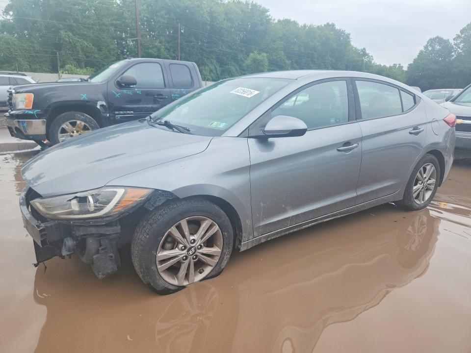 2017 Hyundai Elantra VIN KMHD84LF9HU371322 COPART salvage auction — VANDALISM, Pa - Cert Of Title, sold $1,450 on 2026-07-15 (photo 1)