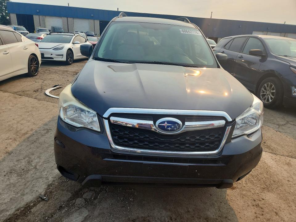 2014 Subaru Forester VIN JF2SJACC3EG543036 COPART salvage auction — FRONT END, Mi - Certificate Of Title, sold $975 on 2026-07-17 (photo 5)