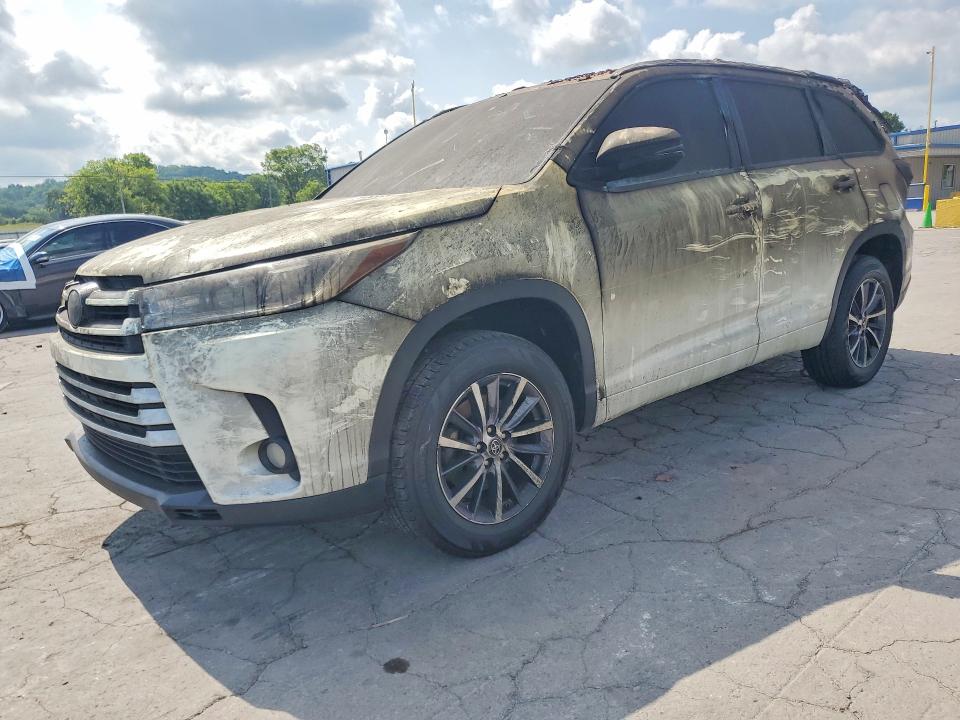 2017 Toyota Highlander VIN 5TDKZRFH8HS187819 COPART salvage auction — BURN, Tn - Salvage Certificate, sold $175 on 2026-07-29 (photo 1)
