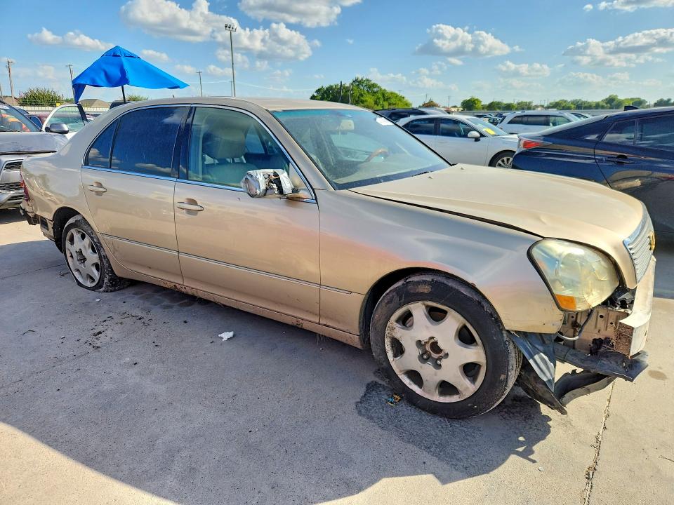 2001 Lexus Ls 430 VIN JTHBN30F410005878 COPART salvage auction — FRONT END, TX - SALVAGE VEHICLE TITLE (P), sold $250 on 2026-07-16 (photo 4)