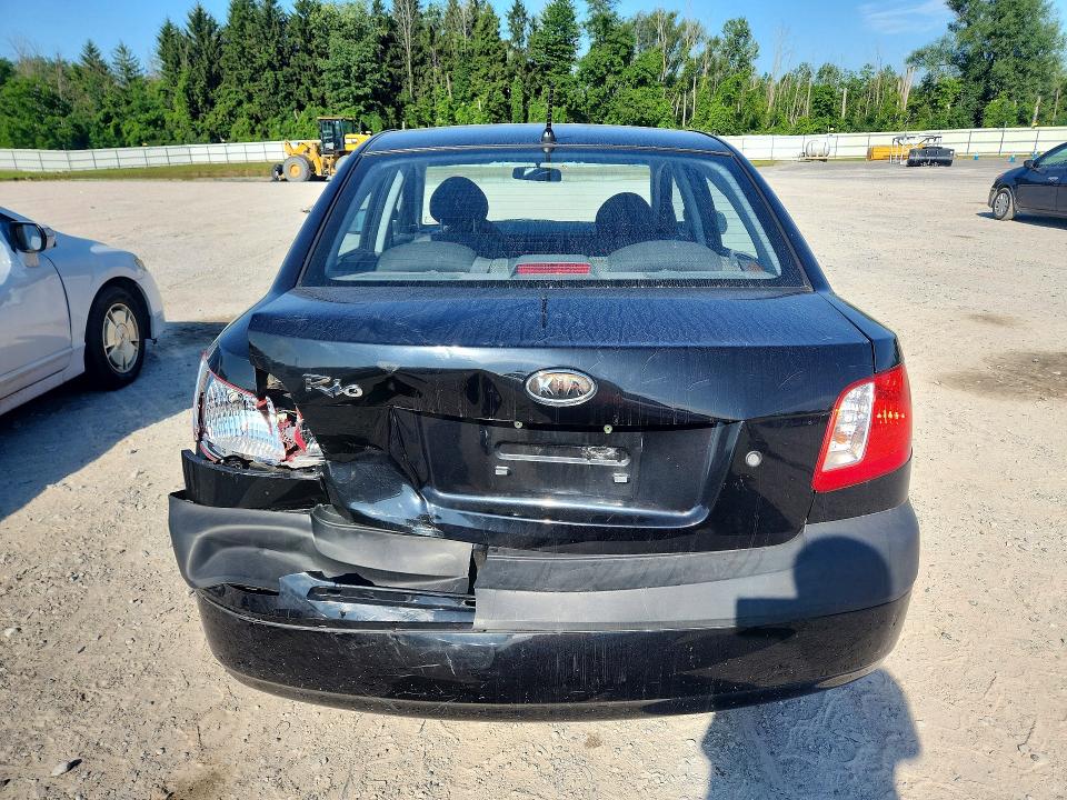 2008 Kia Rio VIN KNADE123586410136 COPART salvage auction — REAR END, NY - MV-907A SALVAGE CERTIFICATE, sold $375 on 2026-07-27 (photo 6)