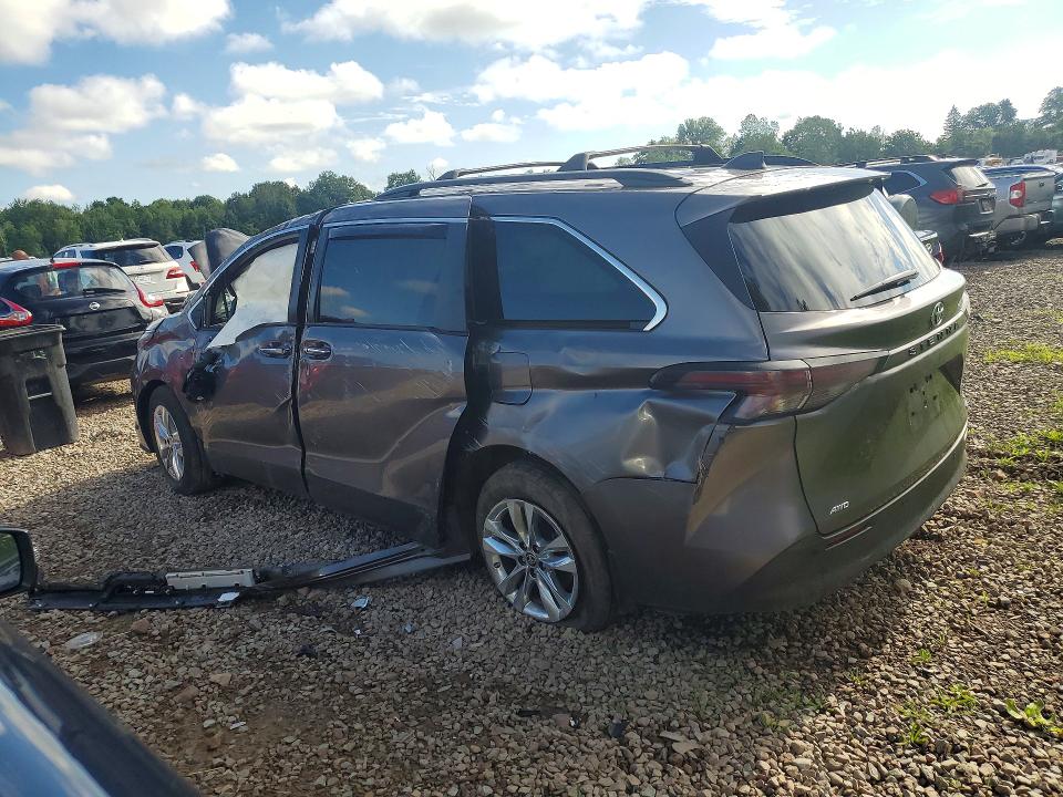 2024 Toyota Sienna VIN 5TDJSKFC9RS129960 COPART salvage auction — ROLLOVER, NY - MV-907A SALVAGE CERTIFICATE, sold $4,850 on 2026-07-27 (photo 2)