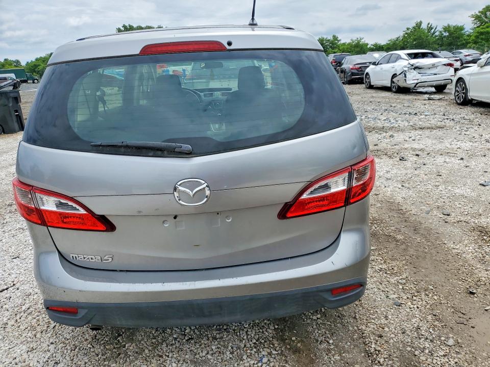2012 Mazda 5 VIN JM1CW2BL3C0122838 COPART salvage auction — WATER/FLOOD, Md - Certificate Of Title, sold $400 on 2026-07-21 (photo 6)