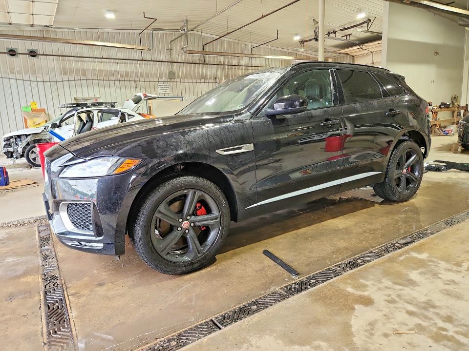 2018 Jaguar F-pace VIN SADCM2FVXJA293406 COPART salvage auction — REAR END, Pa - Certificate Of Salvage, sold $8,400 on 2026-08-03 (photo 1)
