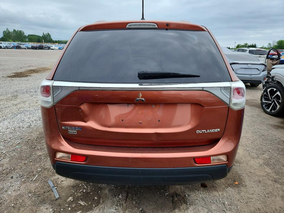 2014 Mitsubishi Outlander VIN JA4AZ2A34EZ601892 COPART salvage auction — FRONT END, ON - PERMIT SALVAGE, sold $325 on 2026-07-23 (photo 6)
