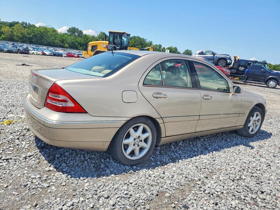 2002 Mercedes-benz C class VIN WDBRF61J12E001887 COPART salvage auction — REAR END, Al - Cert Of Title-Salvage Title, sold $225 on 2026-07-28 (photo 3)