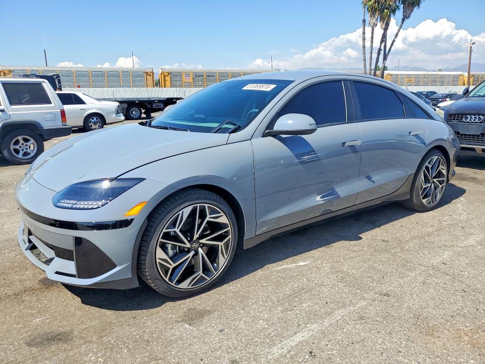 2025 Hyundai Ioniq 6 VIN KMHM34AA1SA116839 COPART salvage auction — UNDERCARRIAGE, Mi - Dis/Dlr/Exp Only Salvage Title, sold $850 on 2026-07-21 (photo 1)