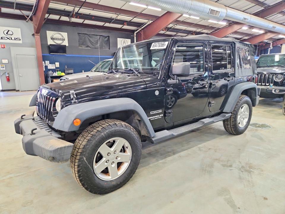 2013 Jeep Wrangler unlimited VIN 1C4BJWDG8DL503263 COPART salvage auction — MINOR DENT/SCRATCHES, MA - CERTIFICATE OF TITLE (P), sold $2,850 on 2026-07-10 (photo 1)