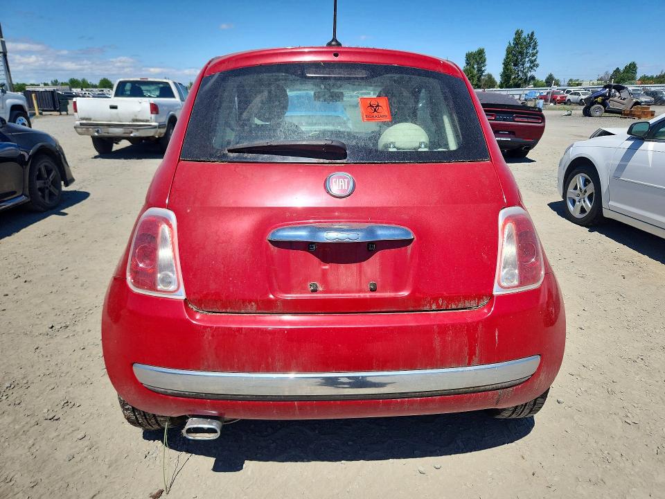 2012 Fiat 500 VIN 3C3CFFCR1CT117946 COPART salvage auction — SIDE, Co - Certificate Of Title, sold $200 on 2026-08-04 (photo 6)