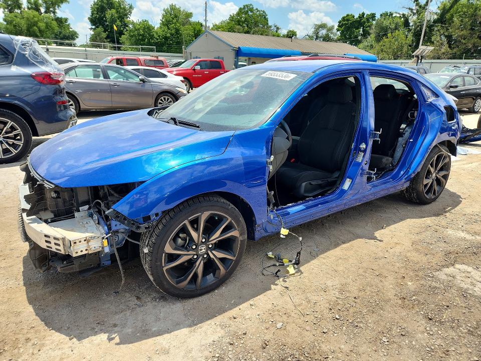 2017 Honda Civic VIN SHHFK7H47HU202754 COPART salvage auction — SIDE, Ks - Cert Of Title-Salvage, sold $250 on 2026-07-29 (photo 1)