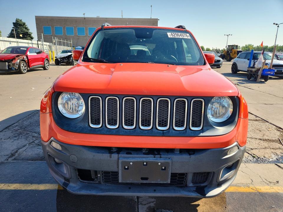 2016 Jeep Renegade VIN ZACCJBBT5GPE15011 COPART salvage auction — HAIL, Co - Certificate Of Title, sold $4,150 on 2026-08-19 (photo 5)