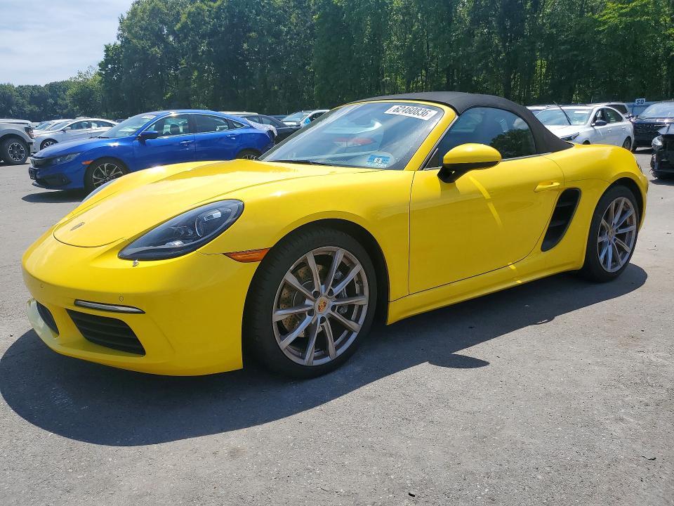 2018 Porsche Boxster VIN WP0CA2A89JS211116 COPART salvage auction — WATER/FLOOD, Nj - Cert Of Title-Salvage Flood, sold $26,700 on 2026-08-07 (photo 1)