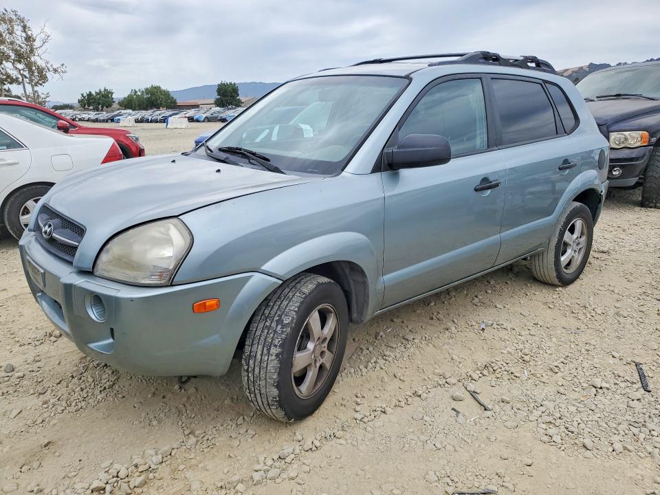 2006 Hyundai Tucson VIN KM8JM12B56U480210 COPART salvage auction — REAR END, CA - SALVAGE CERTIFICATE, sold $800 on 2026-07-16 (photo 1)