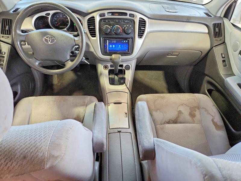 2007 Toyota Highlander VIN JTEDP21A670139765 COPART salvage auction — FRONT END, Tn - Certificate Of Title, sold $900 on 2026-07-08 (photo 8)
