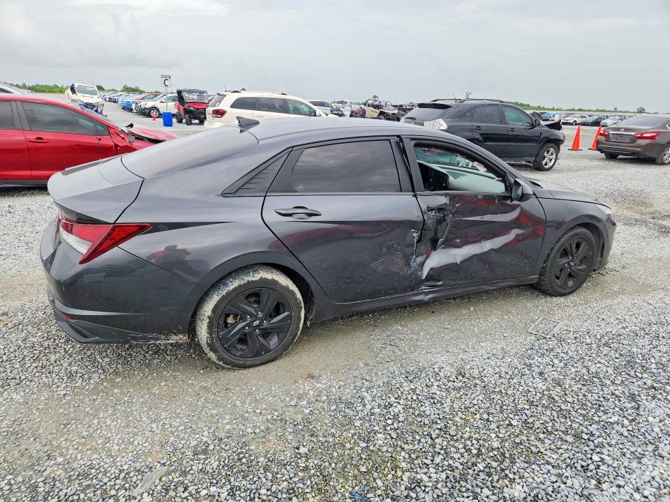 2021 Hyundai Elantra VIN 5NPLM4AG9MH047024 COPART salvage auction — SIDE, LA - CERT OF TITLE-SALVAGE, sold $3,750 on 2026-07-27 (photo 3)