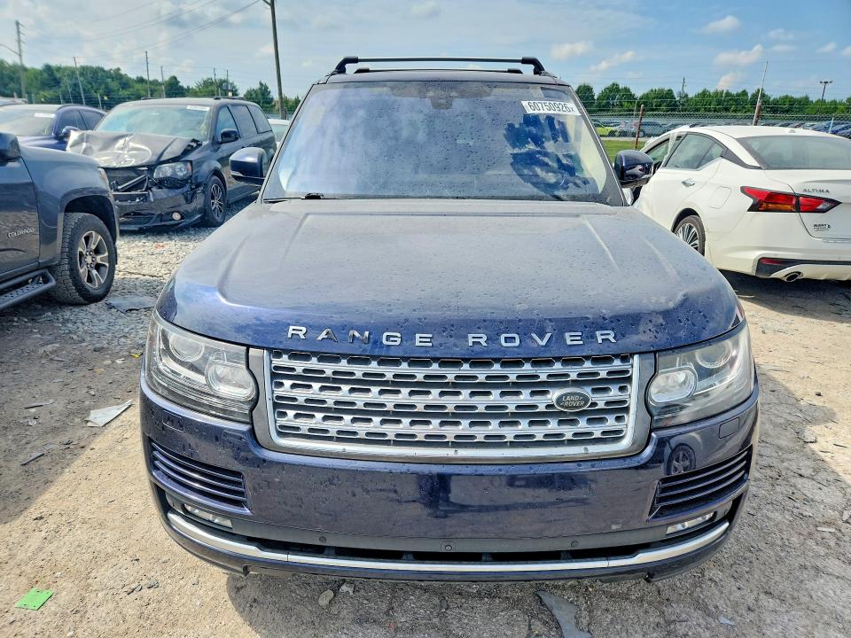 2017 Land rover RANGE ROVER VIN SALGS2FV1HA339467 COPART salvage auction — MECHANICAL, MT - CERTIFICATE OF TITLE, sold $9,800 on 2026-07-28 (photo 5)