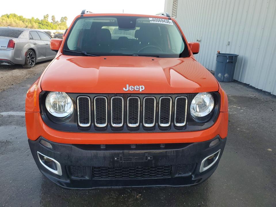2016 Jeep Renegade VIN ZACCJABT6GPE18316 COPART salvage auction — MINOR DENT/SCRATCHES, Tx - Cert Of Title-Rebuilt Salvage, sold $2,450 on 2026-07-29 (photo 5)