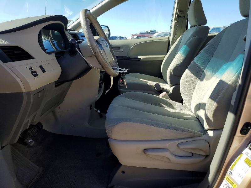 2014 Toyota Sienna VIN 5TDZK3DC5ES446608 COPART salvage auction — REAR END, CA - SALVAGE CERTIFICATE, sold $2,850 on 2026-07-28 (photo 7)