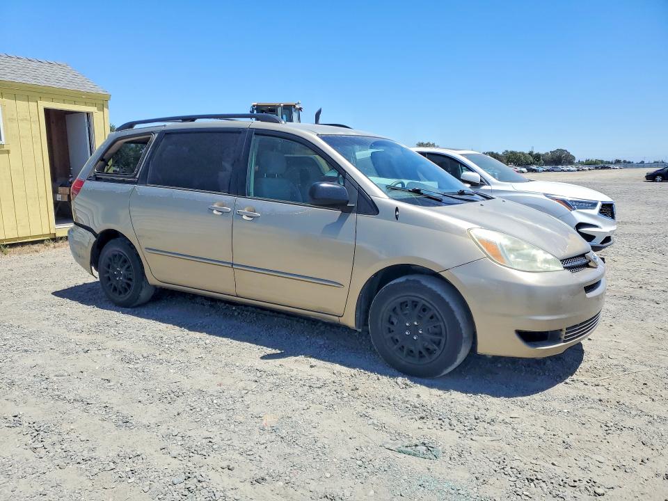 2004 Toyota Sienna VIN 5TDZA23C24S106636 COPART salvage auction — REAR END, CA - SALVAGE CERTIFICATE, sold $400 on 2026-07-28 (photo 4)
