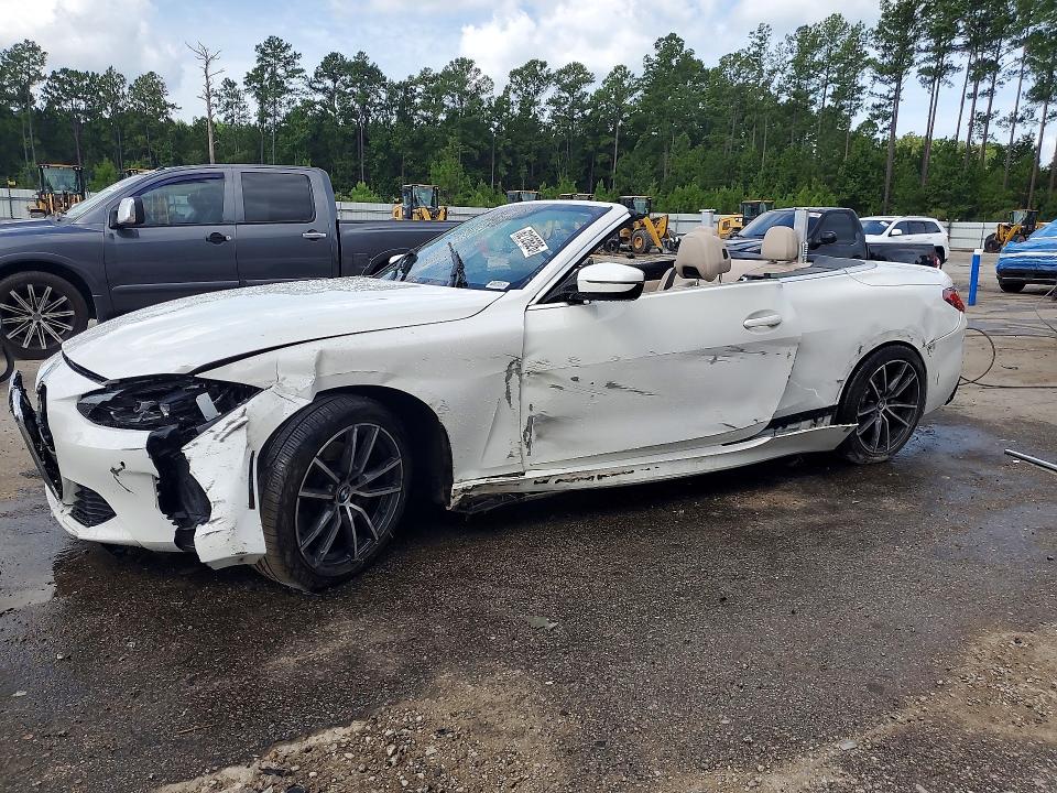 2022 BMW 4er VIN WBA43AT02NCH68840 COPART salvage auction — ROLLOVER, Sc - Cert Of Title-Salvage, sold $8,700 on 2026-09-04 (photo 1)