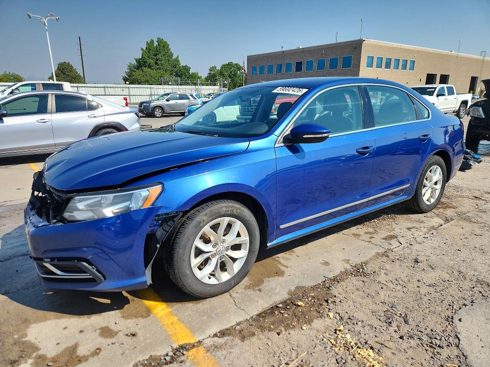 2017 Volkswagen Passat VIN 1VWAT7A38HC054750 COPART salvage auction — FRONT END, Co - Salvage Title, sold $1,850 on 2026-08-05 (photo 1)