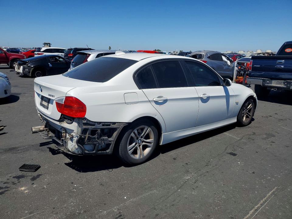 2008 BMW 3 series VIN WBAVC53538FZ86891 COPART salvage auction — REAR END, CA - SALVAGE CERTIFICATE, sold $525 on 2026-07-15 (photo 3)