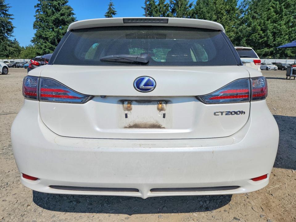 2012 Lexus Ct VIN JTHKD5BH8C2106877 COPART salvage auction — SIDE, WA - BILL OF SALE, sold $1,400 on 2026-07-24 (photo 6)