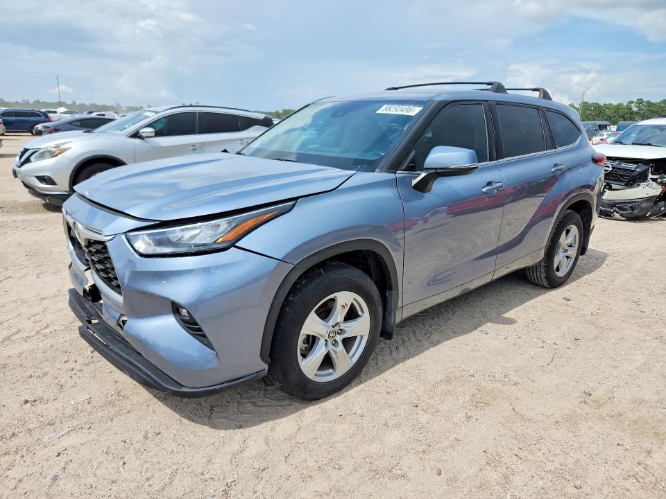 2020 Toyota Highlander VIN 5TDBZRBH0LS034074 COPART salvage auction — FRONT END, Az - Cert Of Title - Salvage, sold $9,800 on 2026-07-17 (photo 1)