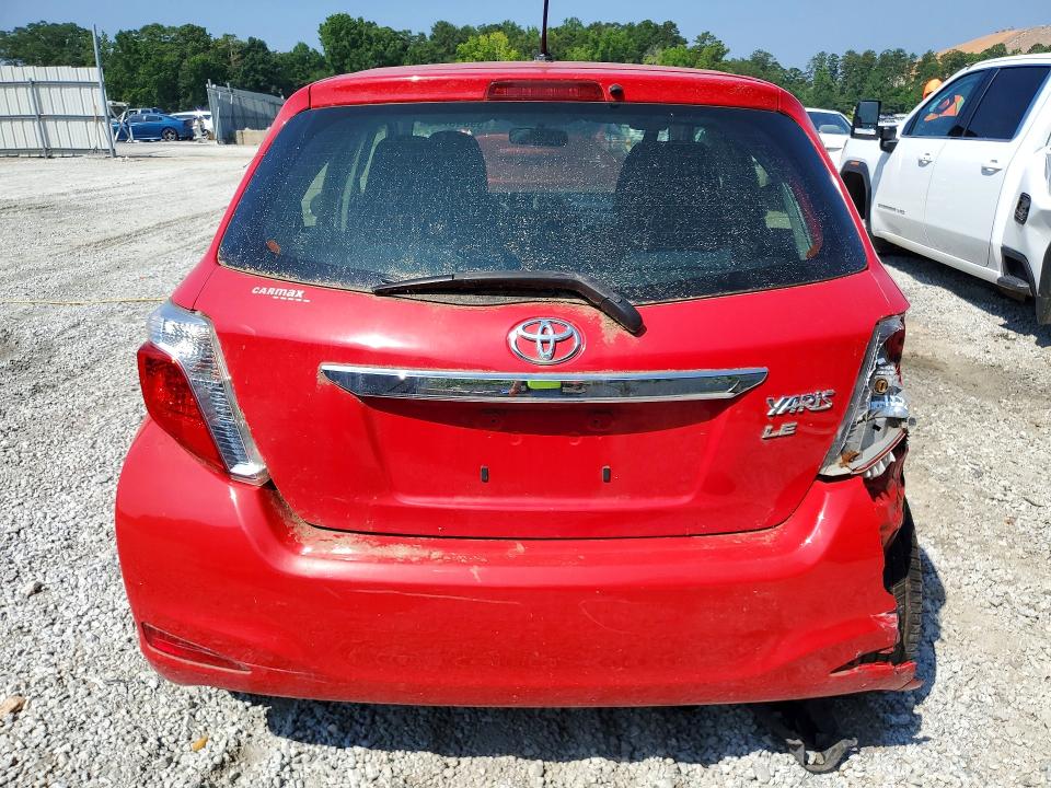 2012 Toyota Yaris VIN JTDKTUD34CD537544 COPART salvage auction — FRONT END, Ga - Certificate Of Title, sold $1,750 on 2026-07-27 (photo 6)